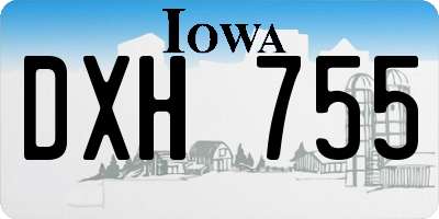 IA license plate DXH755