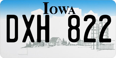 IA license plate DXH822