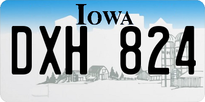 IA license plate DXH824