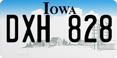 IA license plate DXH828