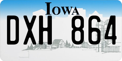 IA license plate DXH864