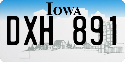 IA license plate DXH891