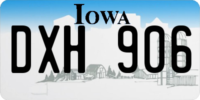 IA license plate DXH906