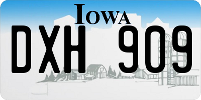 IA license plate DXH909