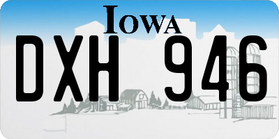 IA license plate DXH946