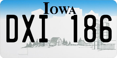 IA license plate DXI186