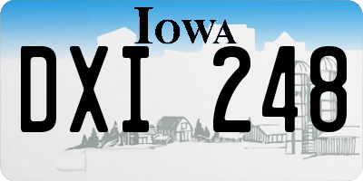 IA license plate DXI248