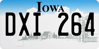 IA license plate DXI264