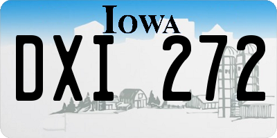 IA license plate DXI272