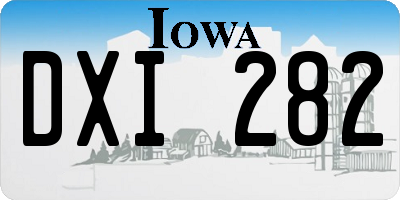 IA license plate DXI282