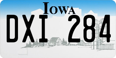 IA license plate DXI284