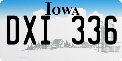 IA license plate DXI336