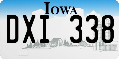 IA license plate DXI338