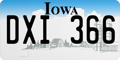IA license plate DXI366