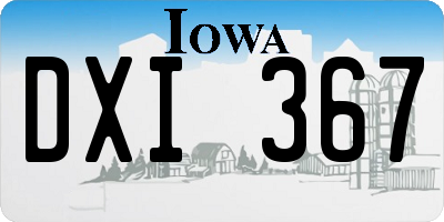 IA license plate DXI367