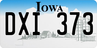 IA license plate DXI373
