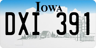 IA license plate DXI391