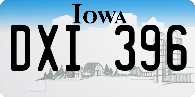 IA license plate DXI396