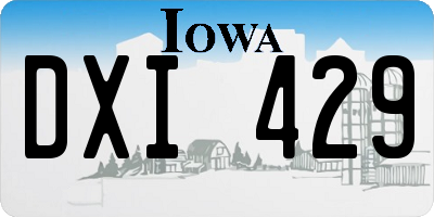 IA license plate DXI429