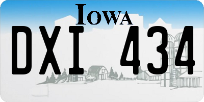 IA license plate DXI434