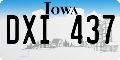IA license plate DXI437
