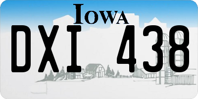 IA license plate DXI438