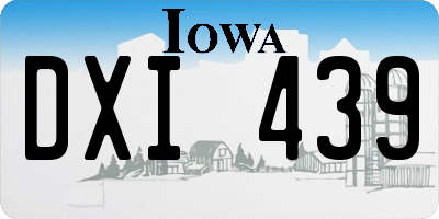 IA license plate DXI439
