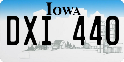 IA license plate DXI440