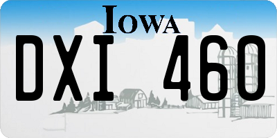 IA license plate DXI460