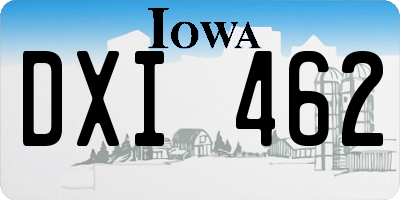 IA license plate DXI462