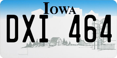 IA license plate DXI464