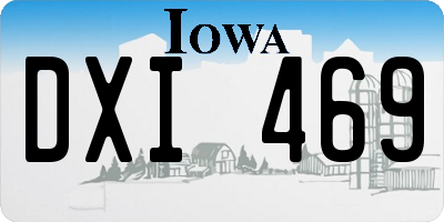 IA license plate DXI469