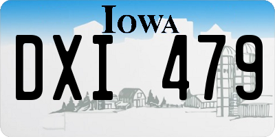 IA license plate DXI479