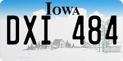 IA license plate DXI484