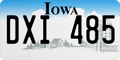 IA license plate DXI485