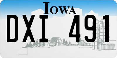 IA license plate DXI491