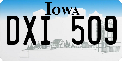 IA license plate DXI509