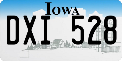 IA license plate DXI528