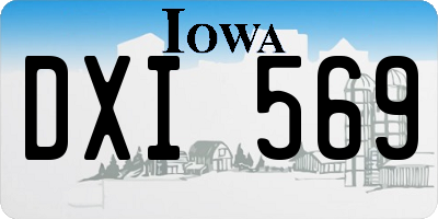 IA license plate DXI569