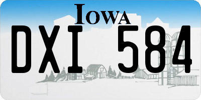 IA license plate DXI584