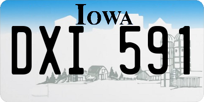 IA license plate DXI591