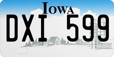 IA license plate DXI599