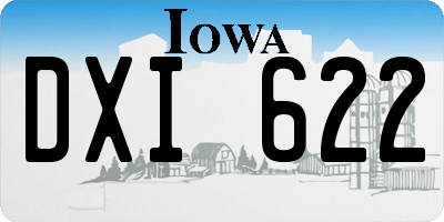 IA license plate DXI622