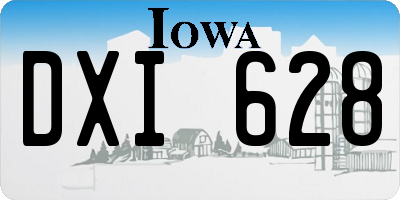 IA license plate DXI628