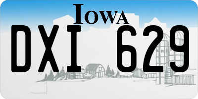 IA license plate DXI629