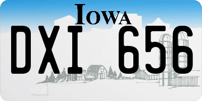 IA license plate DXI656