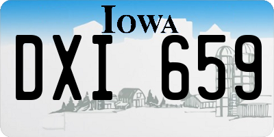 IA license plate DXI659