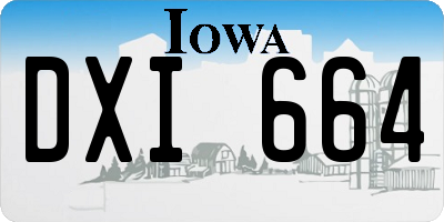 IA license plate DXI664