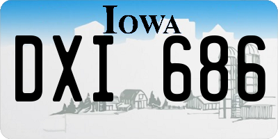 IA license plate DXI686