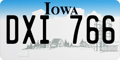 IA license plate DXI766